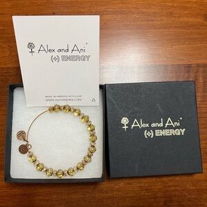 Alex & Ani Pale Green Beaded Bracelet - Like New with Box - $18